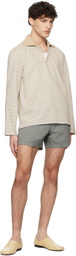 Tonywack Gray Drawstring Tech Shorts