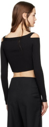 WYNN HAMLYN Black Luca Long Sleeve T-Shirt
