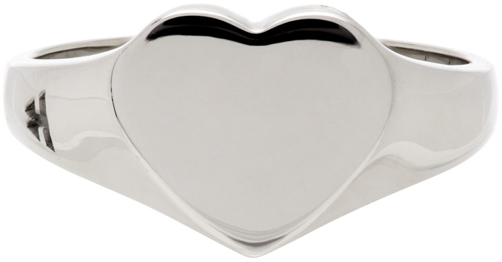 Photo: Tom Wood SSENSE Exclusive Silver Mini Heart Ring