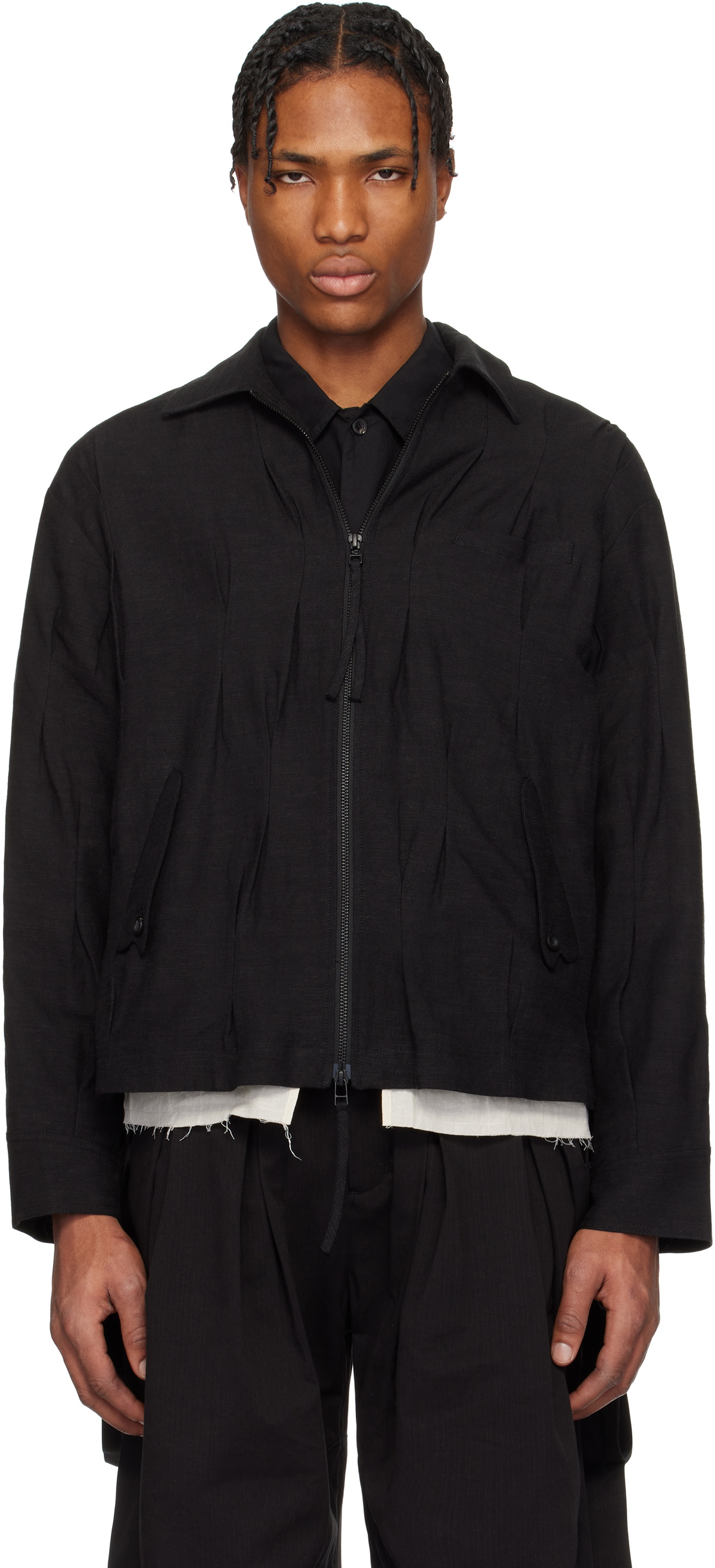 Professor.E Black Poncho Jacket Professor.E