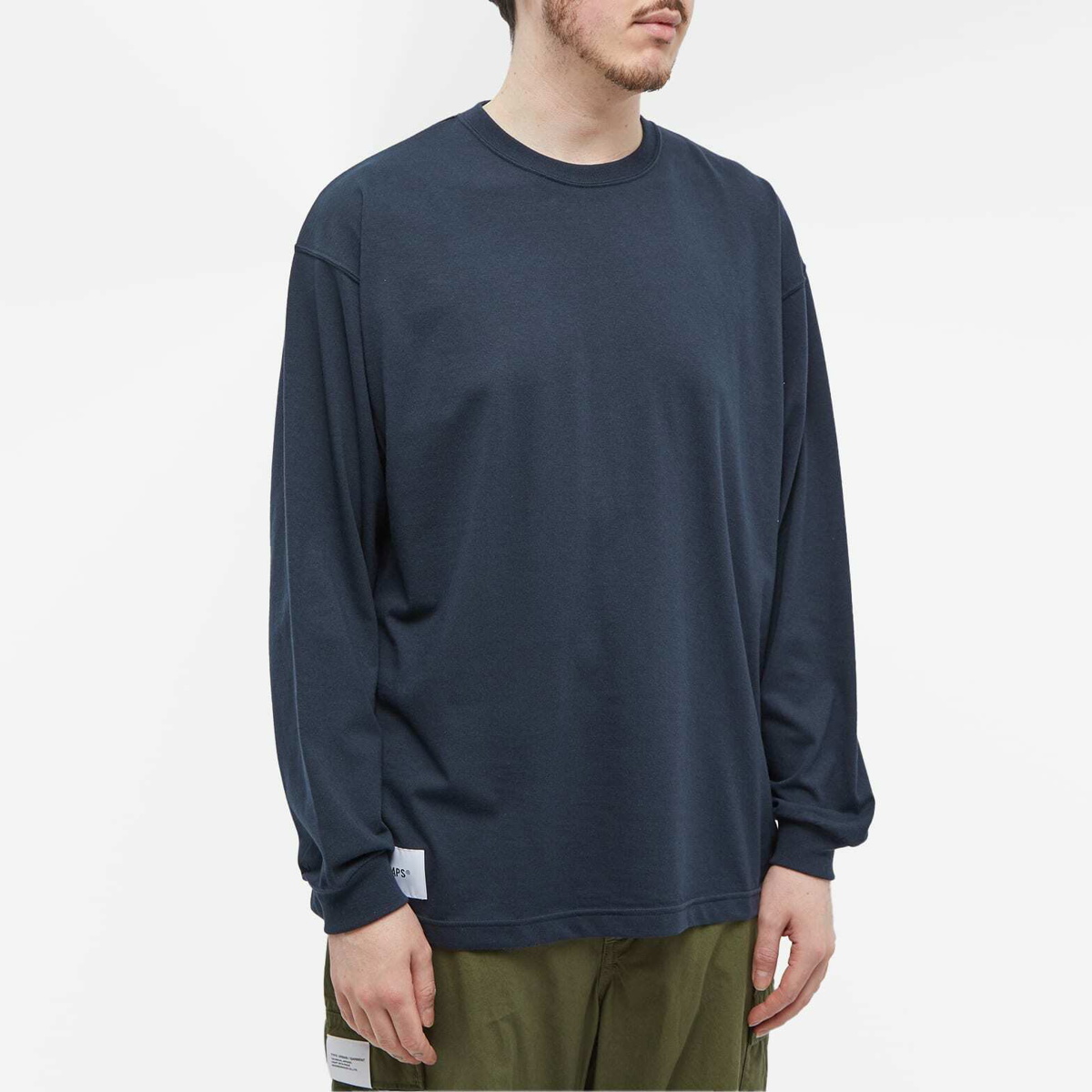 WTAPS Men's 08 Long Sleeve T-Shirt in Navy