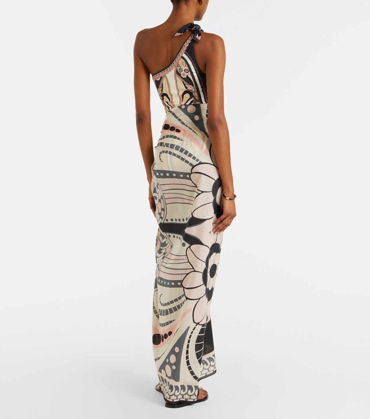 La DoubleJ Printed cotton beach cover-up