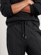 TOM FORD - Straight-Leg Wool, Silk and Cashmere-Blend Sweatpants - Black