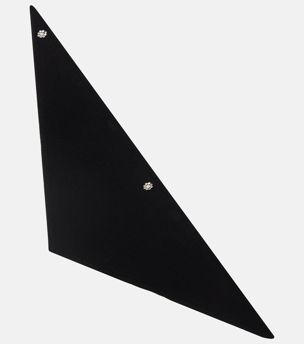 Simone Rocha Embellished cashmere scarf
