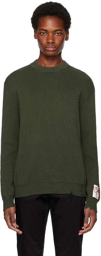 Photo: Golden Goose Green Patch Sweater
