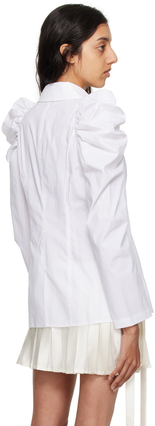 MINJUKIM White Zip Blouse