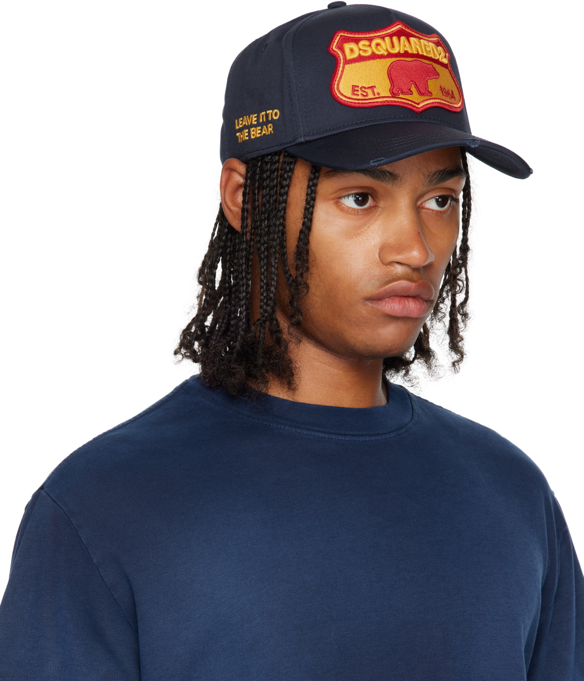 Dsquared2 Navy Canadian Patch Baseball Cap