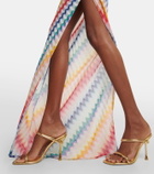 Missoni Mare Zig Zag one-shoulder maxi dress