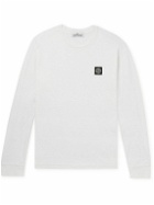 Stone Island - Logo-Appliquéd Cotton-Jersey T-Shirt - White