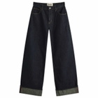 Damson Madder Women's Sylvie Turn Up Jeans in Denim