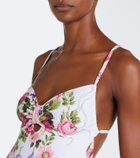 Montce Devin floral ruffled swimsuit