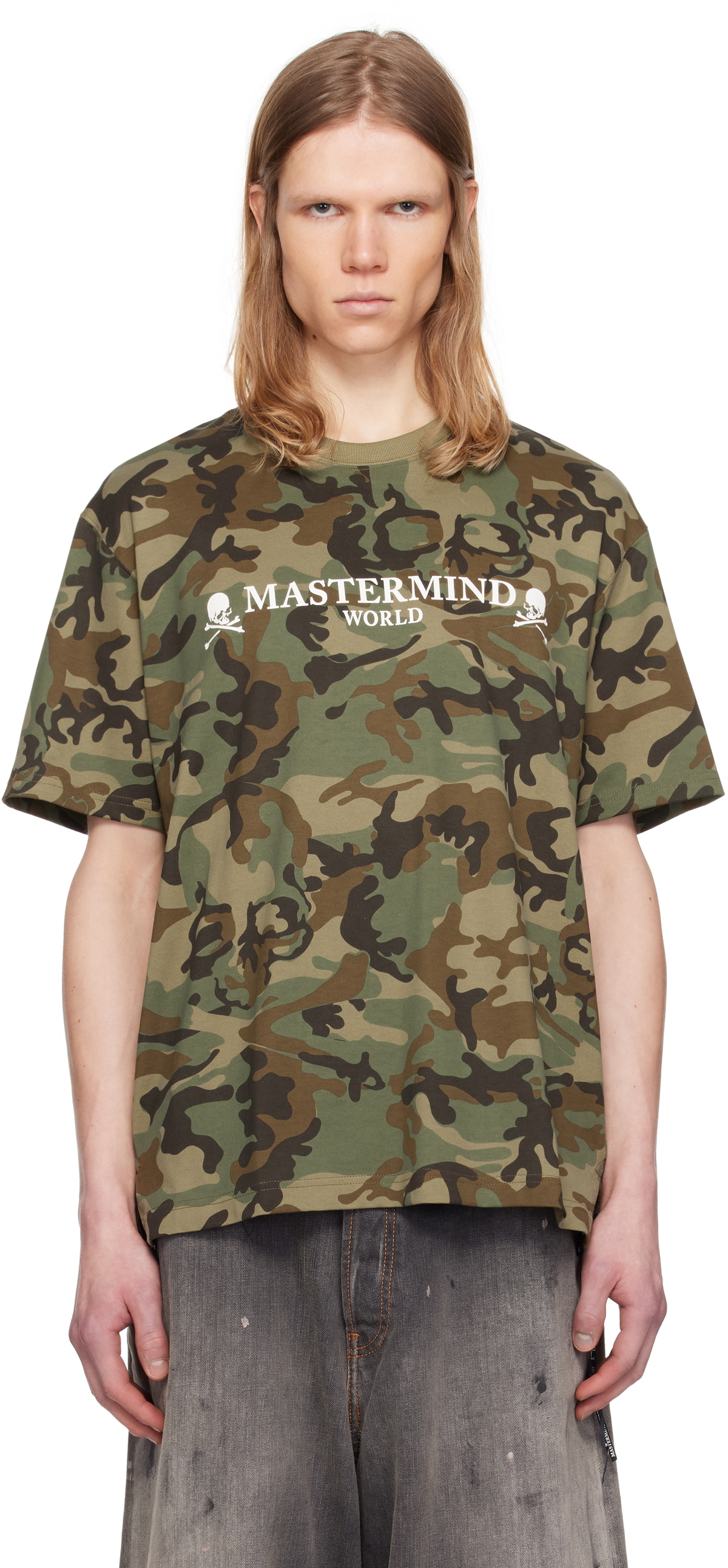 MASTERMIND WORLD Khaki MW OG Camo T-shirt MASTERMIND WORLD