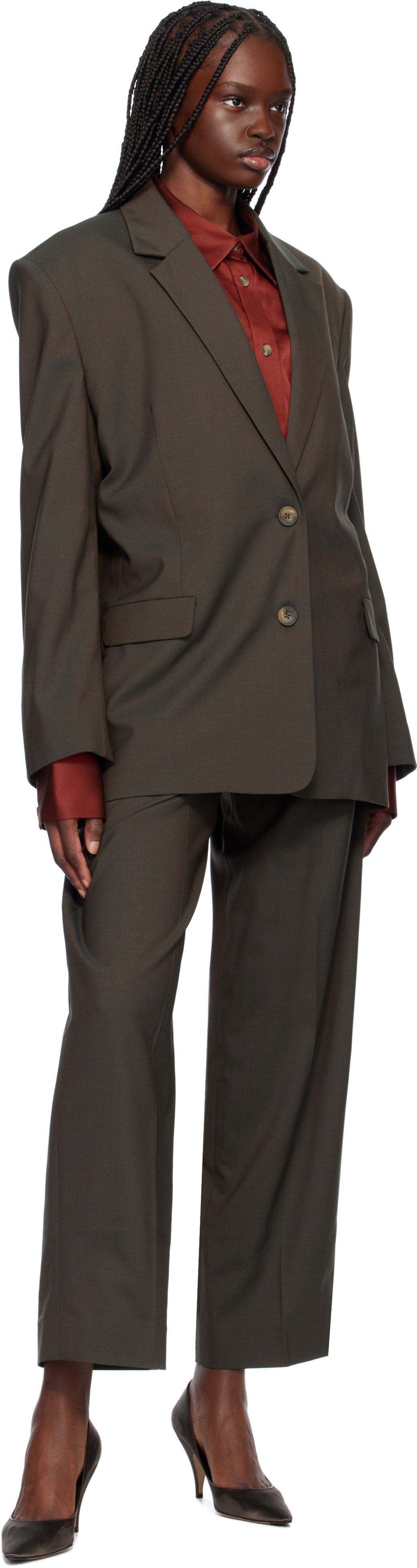 GIA STUDIOS Gray Demie Blazer