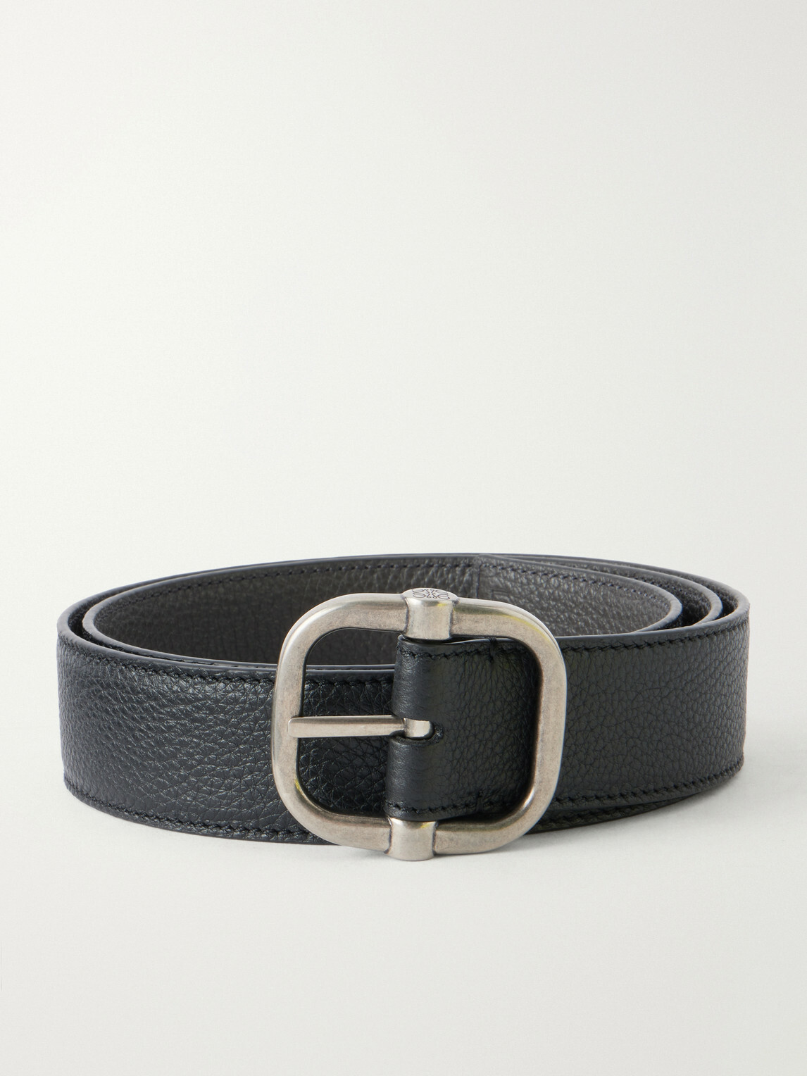 LOEWE - 3.5cm Reversible Full-Grain Leather Belt - Black