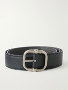 LOEWE - 3.5cm Reversible Full-Grain Leather Belt - Black
