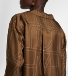 Toteme Monogram silk twill shirt