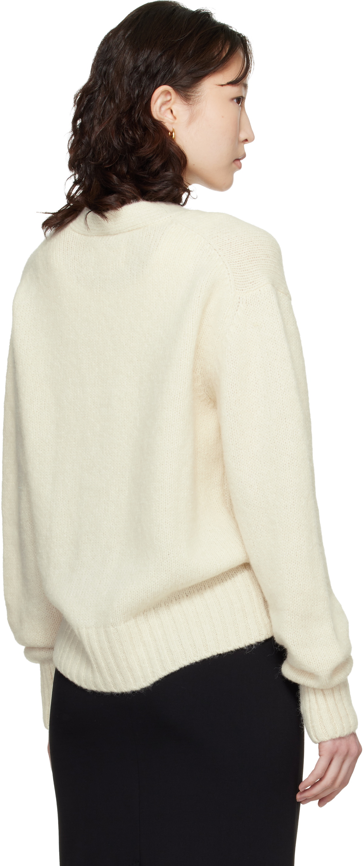 Cordera Off-White Baby Alpaca Cardigan