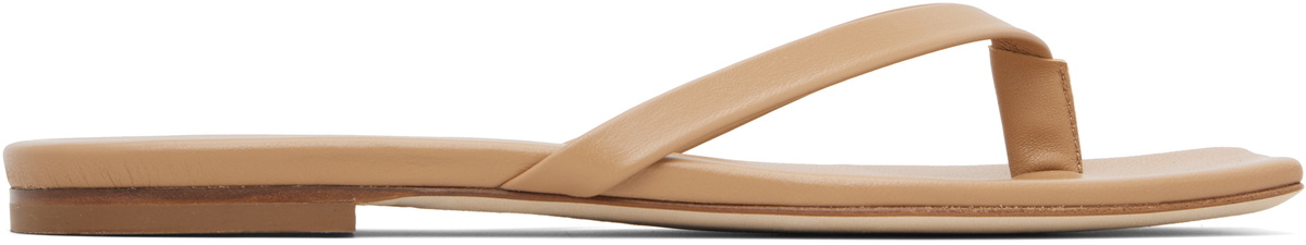 Aeyde Beige Renee Square-Toe Sandals