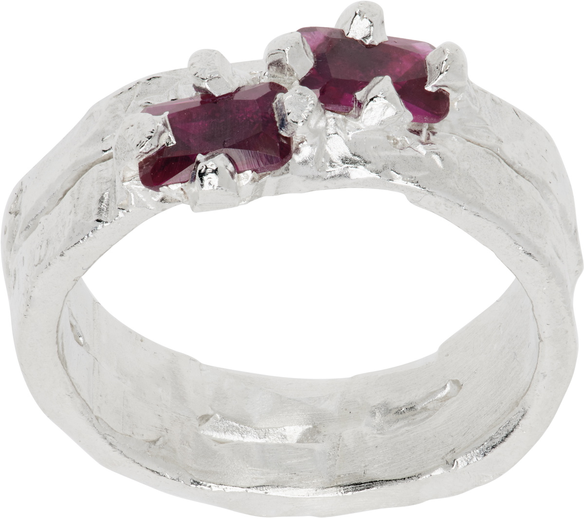 The Ouze Ruby Facet Ingot Necklace The Ouze