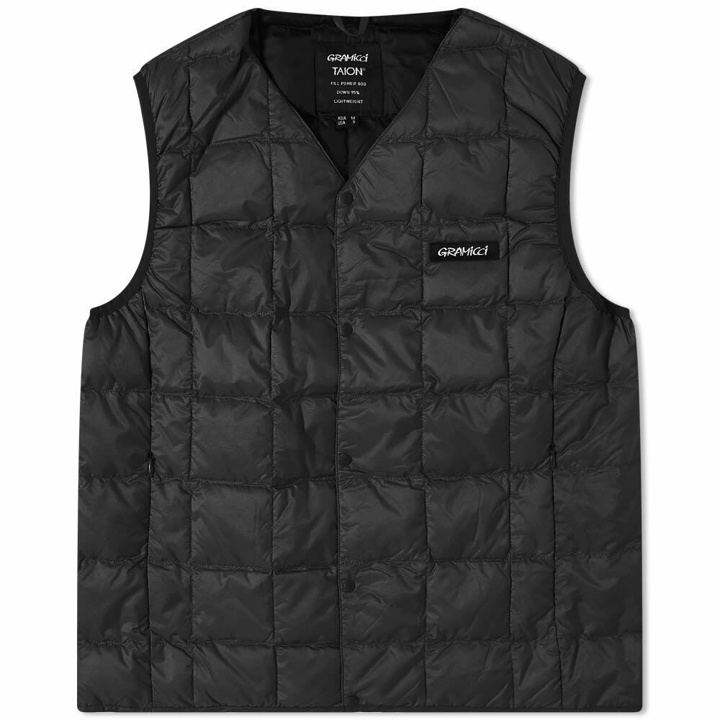 Photo: Gramicci x Taion Down Liner Vest in Black