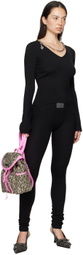 Acne Studios Black Ribbed Leggings