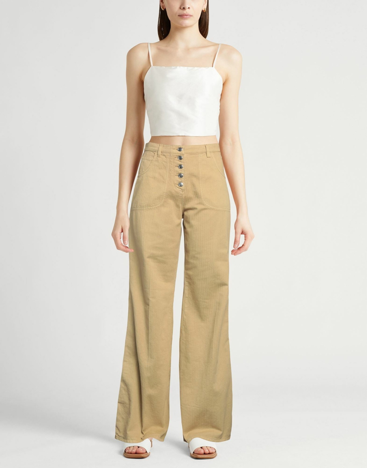 Etro Womens Pants Khaki