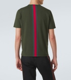 Gucci Web Stripe knitted cotton T-shirt