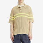 ACMH by Magic Castles Men's Kember Knitted Polo in Ecru