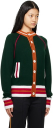 Wales Bonner SSENSE Exclusive Green Artist Cardigan