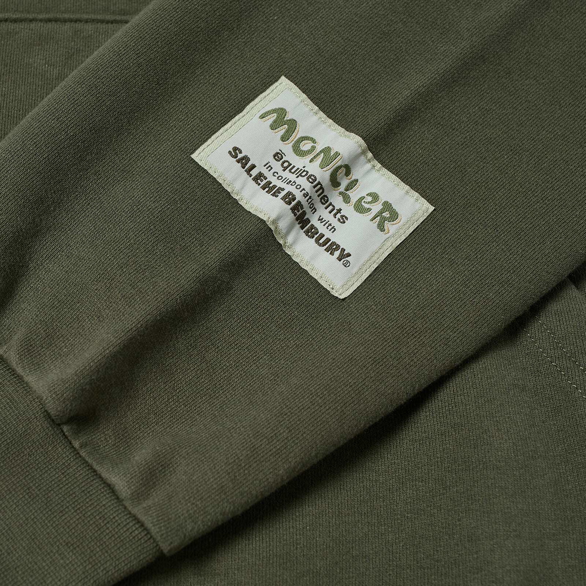 Moncler Genius x Salehe Bembury Popover Hoody in Dark Green