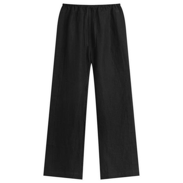 Photo: Deiji Studios Women's Double Waist Linen Pants in Black