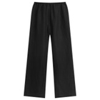 Deiji Studios Women's Double Waist Linen Pants in Black