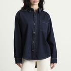 Good American Women's Denim Oversized Shirt in Indigo