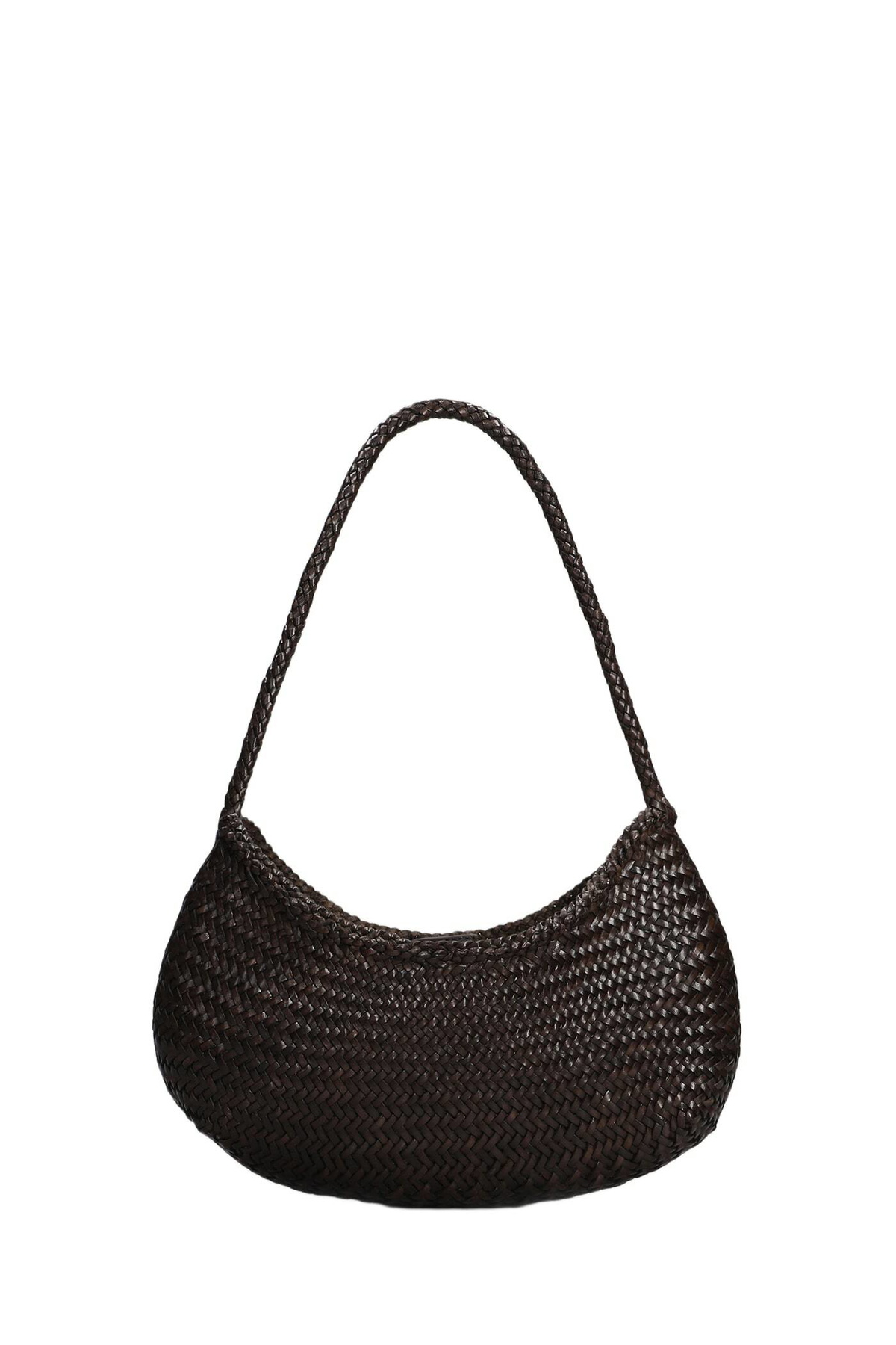 Dragon Diffusion Nova Luna Hand Bag In Brown Leather Dragon Diffusion