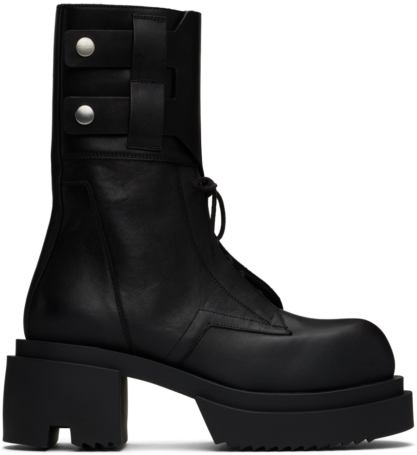 Rick Owens Black Field Bogun Boots Rick Owens