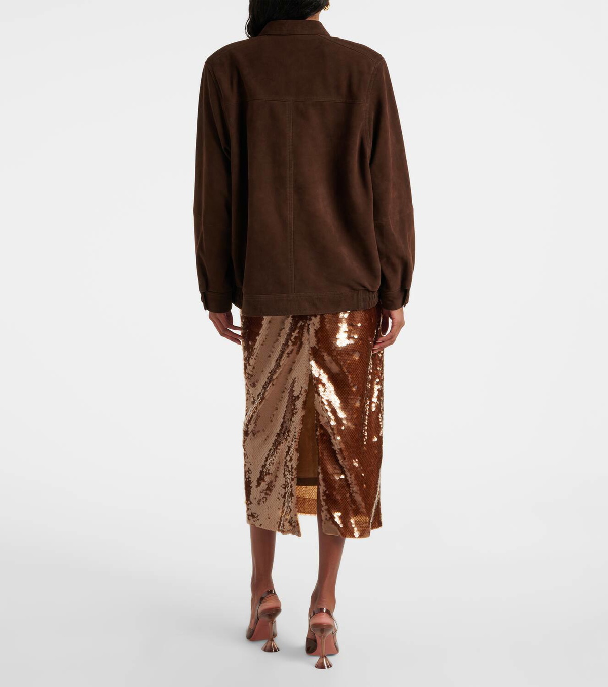 Blazé Milano Cleo suede bomber jacket