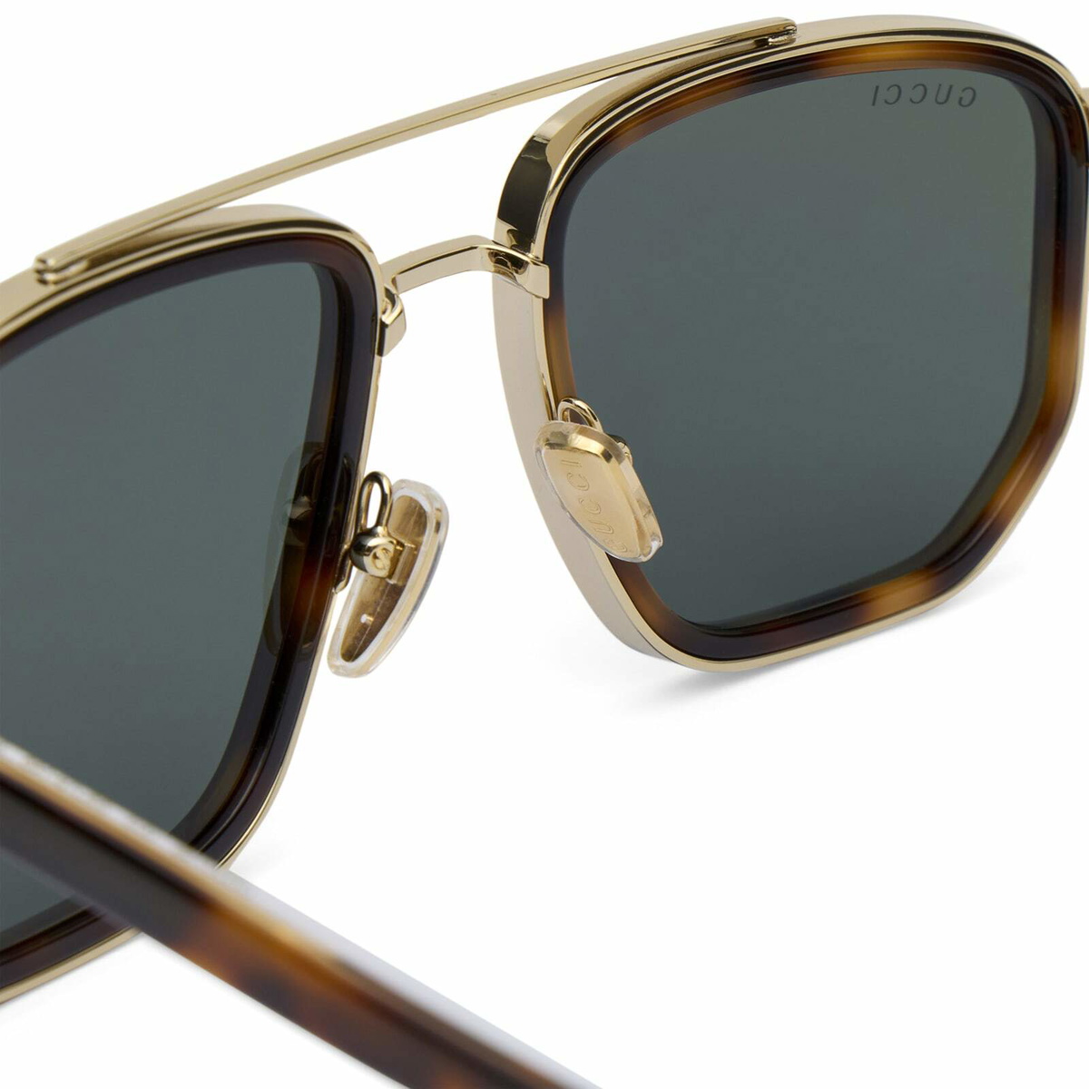 Gucci Men's GG2073S Sunglasses in Gold/Green 