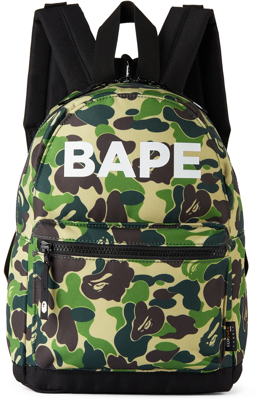 BAPE Check Daypack Backpack Red