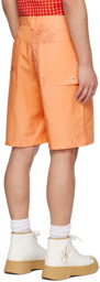 Jacquemus Orange Le Raphia 'Le Short Tecido' Shorts