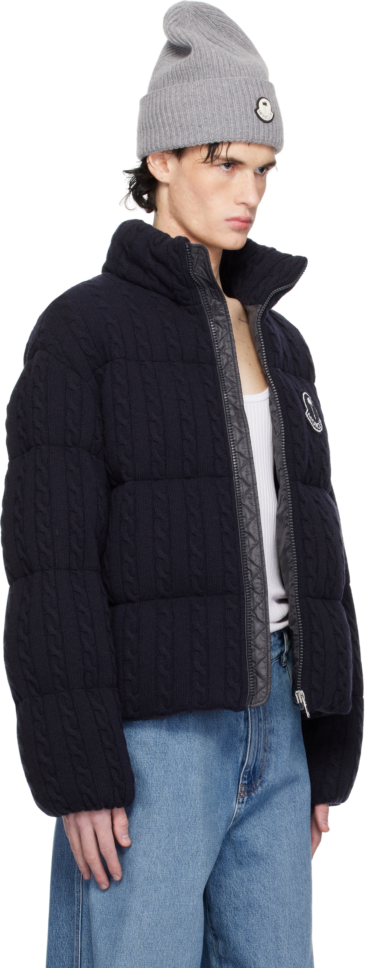 Moncler Genius Moncler x Palm Angels Navy Austru Down Jacket