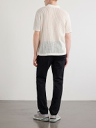 Aimé Leon Dore - Open-Collar Open-Knit Cotton Polo Shirt - Neutrals