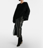 Manolo Blahnik Calasso suede mid-calf boots
