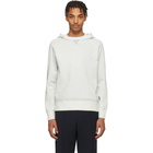 Z Zegna White Knit Pullover Hoodie