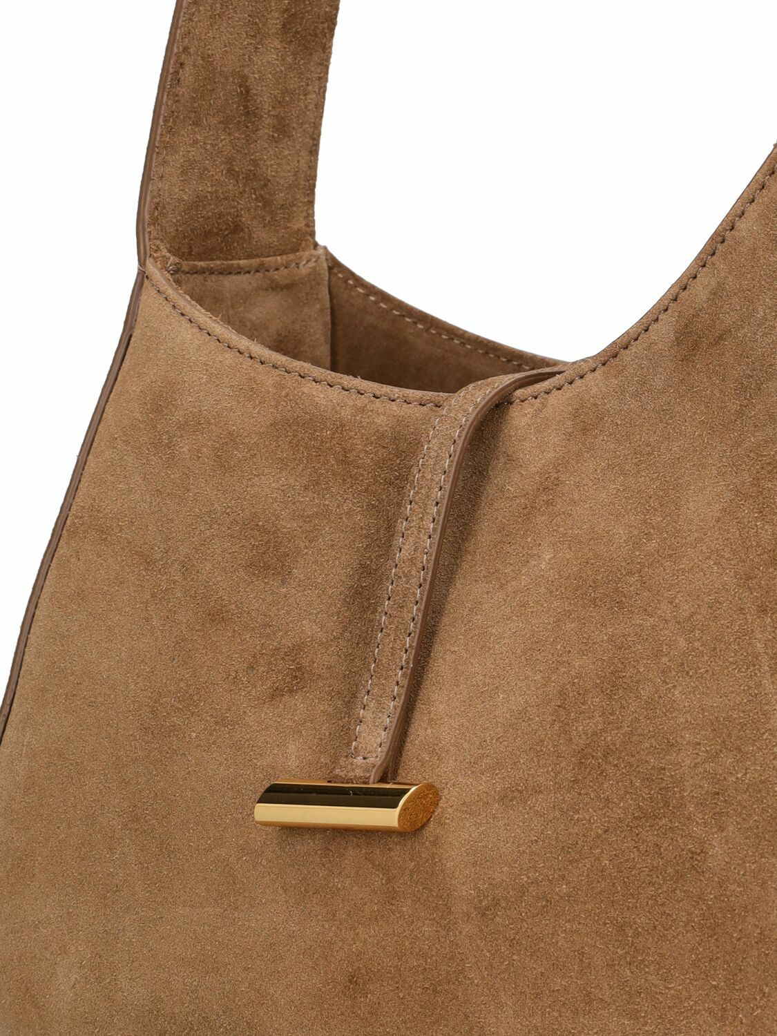 LITTLE LIFFNER - Chubby Slanted Suede Hobo Bag