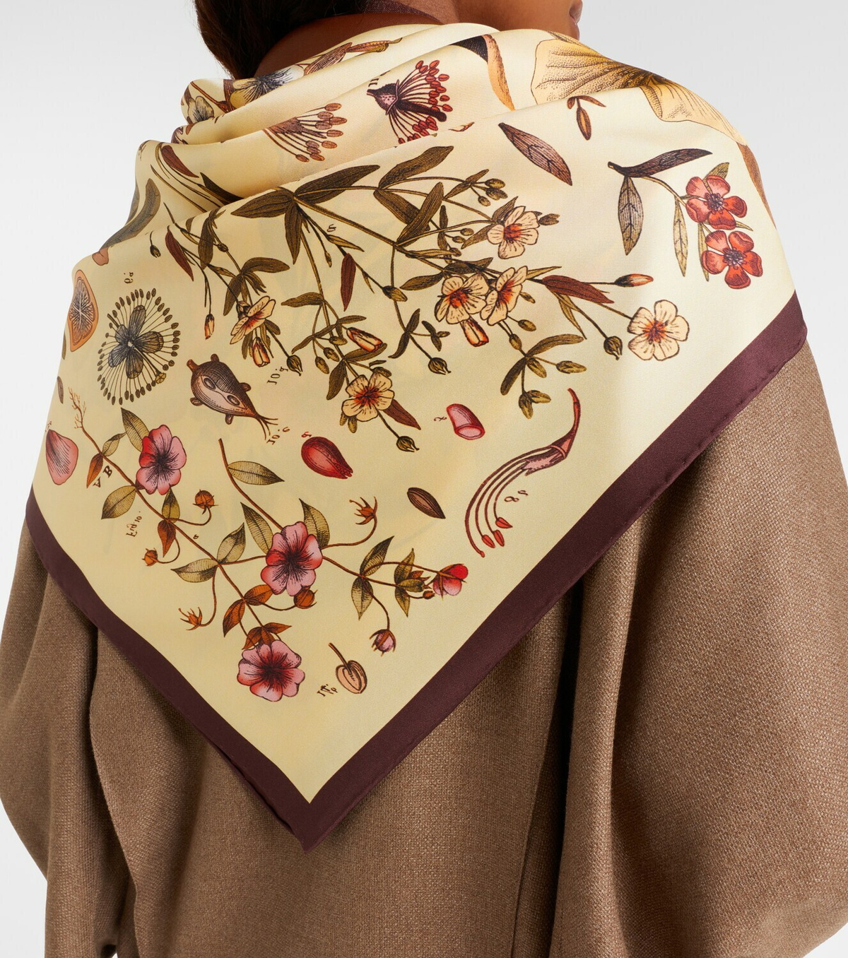 Loro Piana Enciclopedia Del Lino silk twill scarf