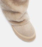 Bogner Turin shearling and suede boots