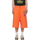 LU'U DAN BRUCE LEE x LỰU ĐẠN Orange Zoku Shorts