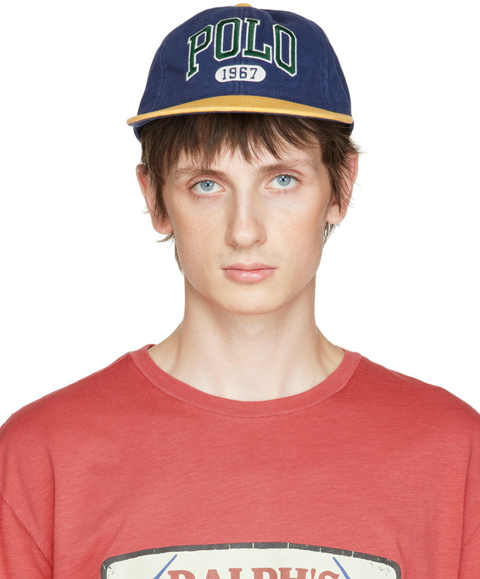 Photo: Polo Ralph Lauren Navy & Yellow Logo Cap