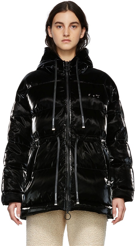 Photo: Off-White Black Belted Puffer Down Jacket