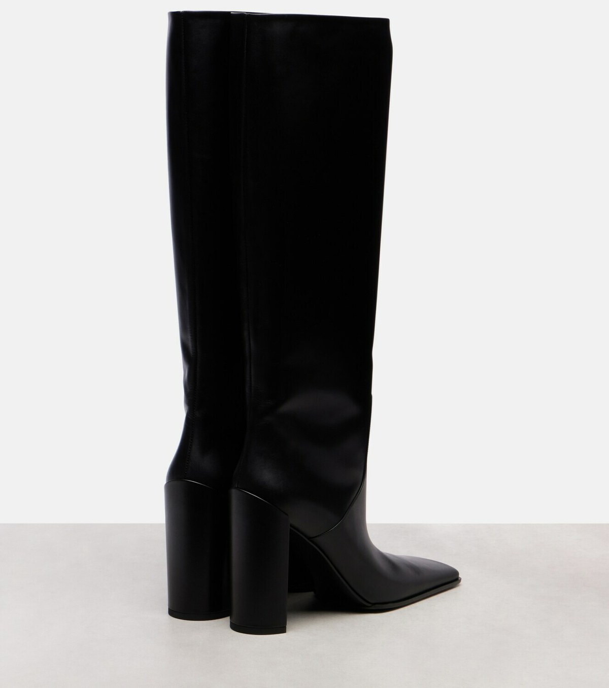 Alaïa Square 90 leather knee-high boots